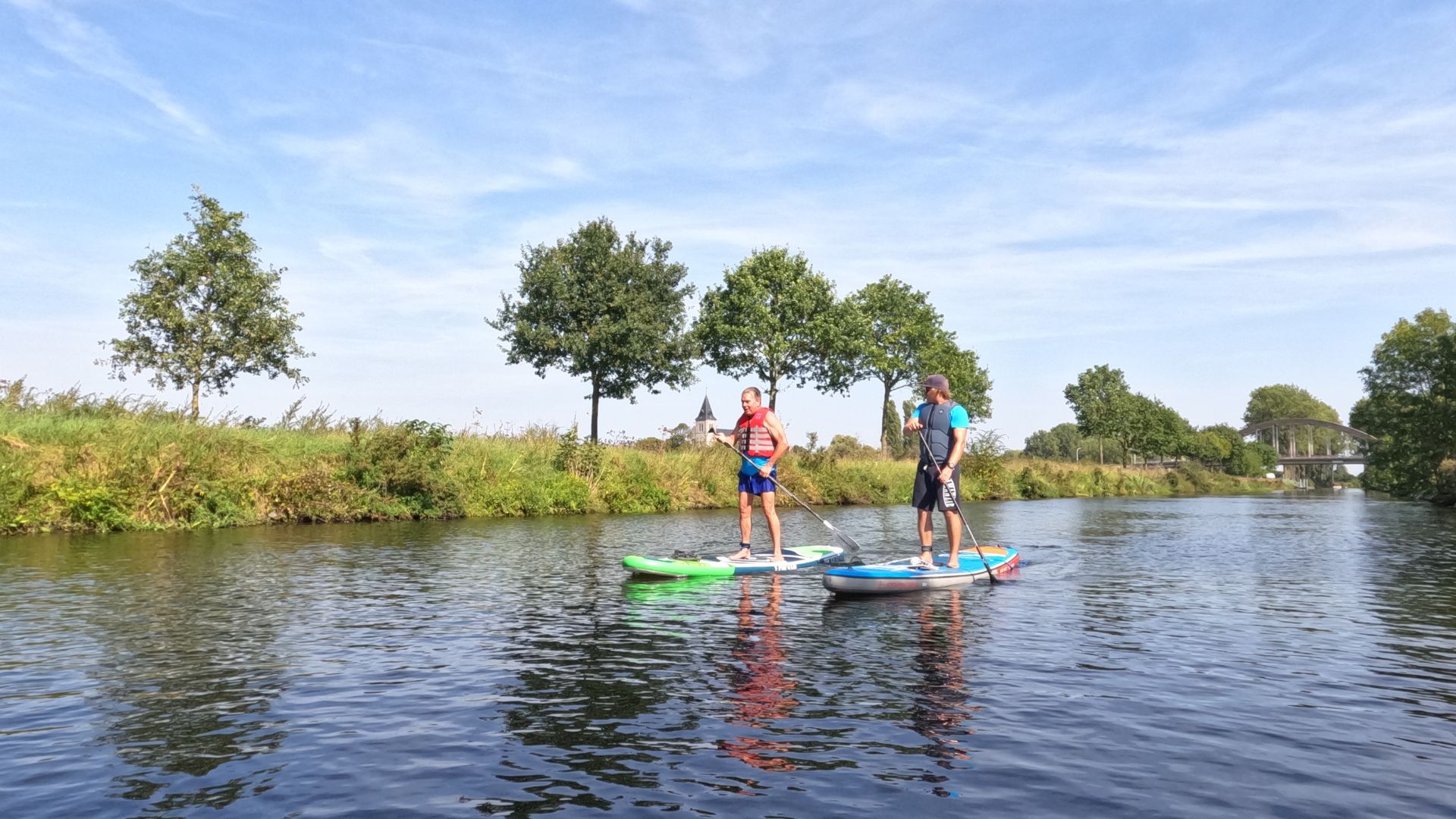 SUP tour Spiere-Helkijn Sup Suppen Stand up paddle Amanzie West-Vlaanderen